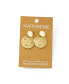 ფოტო #3 პროდუქტის Sitara Starry Double Circle Dangle Earrings