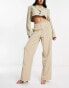 Фото #1 товара Vero Moda Aware wide leg tailored trouser in stone