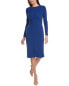 Фото #1 товара Maggy London Pleated Sheath Dress Women's Blue 2