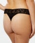 Фото #2 товара Cotton Original-Rise Lace-Waist Thong 891801