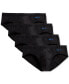 ფოტო #1 პროდუქტის Men's 4 Pack Stretch Cotton Bikini Briefs