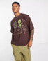 Фото #1 товара Damson Madder connect everyday t-shirt in brown