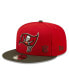 Фото #1 товара Men's Red, Pewter Tampa Bay Buccaneers Flawless 9FIFTY Snapback Hat