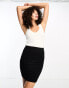 Фото #6 товара ASOS DESIGN Tall jersey pencil mini skirt in black