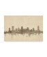 Фото #1 товара Michael Tompsett Nashville Tennessee Music Skyline Canvas Art - 20" x 25"