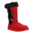 Juicy Couture JKaylin Pull On Round Toe Womens Red Casual Boots J-KAYLIN