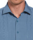 ფოტო #4 პროდუქტის Men's Short Sleeve Button-Front Wide-Panel Embroidered Shirt