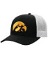 Фото #1 товара Men's Black, White Iowa Hawkeyes Trucker Snapback Hat