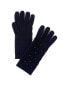 Фото #1 товара Forte Cashmere Pearl Cable Cashmere Gloves Women's