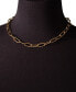 ფოტო #2 პროდუქტის 18k Gold-Plated Stainless Steel Paperclip Chain 18" Collar Necklace