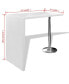 Bar Table MDF with 1 Steel Leg High Gloss White