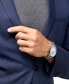 ფოტო #3 პროდუქტის Men's Swiss Automatic Silver-Tone Stainless Steel Bracelet Watch 40mm