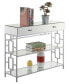 Town Square 1 Drawer Mirrored Console Table