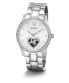 Фото #5 товара Guess Damen Armbanduhr Be Loved 38 mm Herz auf Zifferblatt Armband Edelstahl GW0380L1