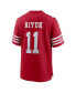 Фото #2 товара Men's Brandon Aiyuk Scarlet San Francisco 49ers Team Player Game Jersey