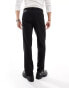 ASOS DESIGN straight tuxedo suit trouser in black Черный, W33 L32 - фото #2