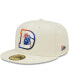 Фото #1 товара Men's Cream Denver Broncos Chrome Color Dim 59FIFTY Fitted Hat