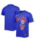 ფოტო #1 პროდუქტის Men's Royal Philadelphia 76ers Hometown Chenille T-shirt