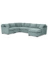 Фото #18 товара Radley 5-Pc. Fabric Chaise Sectional Sofa with Corner Piece, Created for Macy's