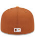 Фото #4 товара Men's Brown/Orange Los Angeles Dodgers Spring Color Basic Two-Tone 59FIFTY Fitted Hat