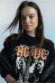 Фото #3 товара Толстовка defacto AC/DC Oversize Fit с широким воротником