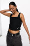 Фото #2 товара Sportswear Jersey Kadın Siyah Kolsuz T-Shirt