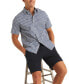 ფოტო #4 პროდუქტის Men's Slim Fit Navtech Check Short Sleeve Button-Front Shirt