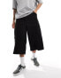 Weekday Leroy long loose fit cargo shorts in black