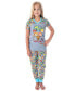 ფოტო #1 პროდუქტის Girls Pajamas Chibi Characters Mystery Machine Shirt And Pants Pajama Set