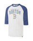 Men's Cream Distressed Boston Red Sox City Connect Crescent Franklin Raglan Three-Quarter Sleeve T-Shirt