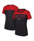 Фото #1 товара Women's Black NASCAR Merchandise Cheer Color Blocked T-shirt