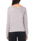 Фото #2 товара Women's Metallic Asymmetric Cutout Sweater