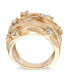 ფოტო #3 პროდუქტის D'Oro by EFFY® Diamond Woven Ring (1 ct. t.w.) in 14k Yellow Gold (Also available in White Gold)