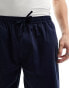 GANT drawstring logo stretch cotton shorts in navy