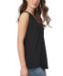 ფოტო #2 პროდუქტის Women's Crepe Sleeveless V-Neck Top