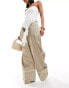 Фото #4 товара Mango wide leg turn up trouser in tan