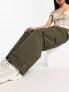 Фото #4 товара Sixth June parachute trousers with tonal embroidery in taupe