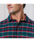 ფოტო #5 პროდუქტის Men's Organic Flannel Shirt with Suede Detail