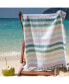 Фото #6 товара Полотенце пляжное с пескозащитой Arkwright Home - варианты узоров - увеличенный размер 35x75 дюймов