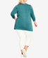 Plus Size Ellis Plain Tunic Top