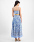 Women's Printed Belted Maxi Dress Ivorynavy, 14 - фото #2