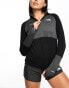 The North Face Running 1/4 zip run fleece in black