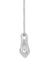 ფოტო #3 პროდუქტის Diamond Cinderella Slipper Pendant Necklace (1/10 ct. t.w.) in Sterling Silver, 16" + 2" extender