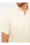 Фото #4 товара Рубашка LC WAIKIKI Slim Fit с короткими рукавами, декорированная жаккардом