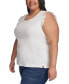 ფოტო #4 პროდუქტის Plus Size Scoop-Neck Flutter-Sleeve Top