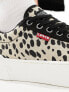 Levi's Tijuana trainer with logo in leopard print Черный, EU 35.5 - фото #7