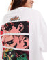 ASOS DESIGN unisex oversized license t-shirt with Street Fighter graphic prints in white