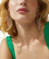 ფოტო #4 პროდუქტის AJOA by Imitation Pearl Fringe Hoop Earrings