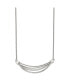 ფოტო #1 პროდუქტის 3D Curved Bars Cable Chain Necklace a 2 inch Extension Necklace