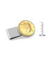 Men's Gold-Layered JFK 1964 First Year of Issue Half Dollar Stainless Steel Coin Money Clip
